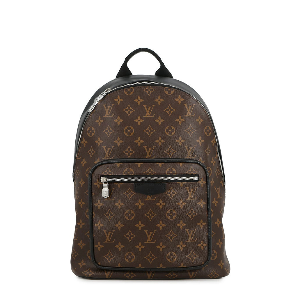 Louis Vuitton Monogram Macassar Brown Josh Backpack NV Bag Black